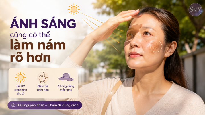 Ánh sáng cũng có thể làm nám rõ hơn Ánh sáng cũng có thể làm nám rõ hơn