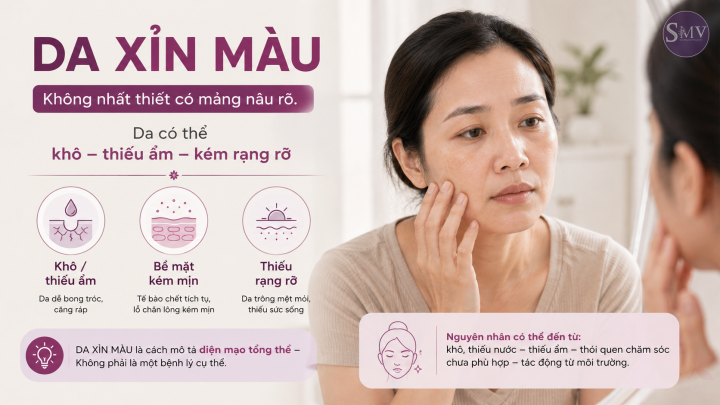 Da xỉn màu là diện mạo tổng thể Da xỉn màu là diện mạo tổng thể