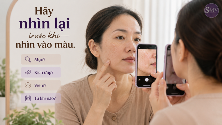 Điểm quan trọng nhất trước khi sẫm màu, vùng da đó đã từng bị gì Điểm quan trọng nhất trước khi sẫm màu, vùng da đó đã từng bị gì