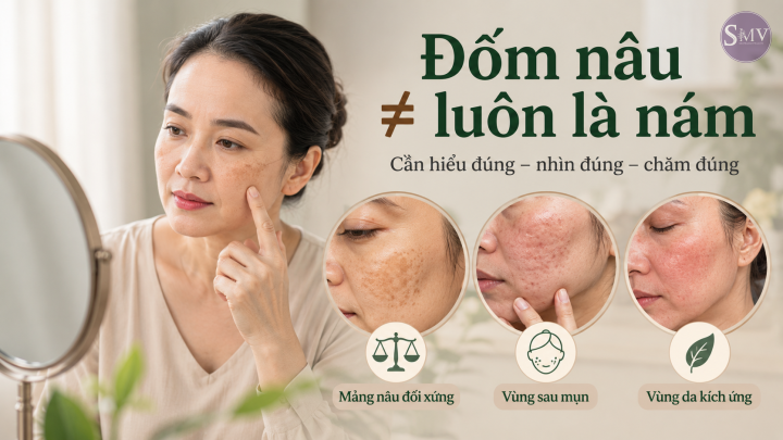 Đốm nâu ≠ luôn là nám Đốm nâu ≠ luôn là nám