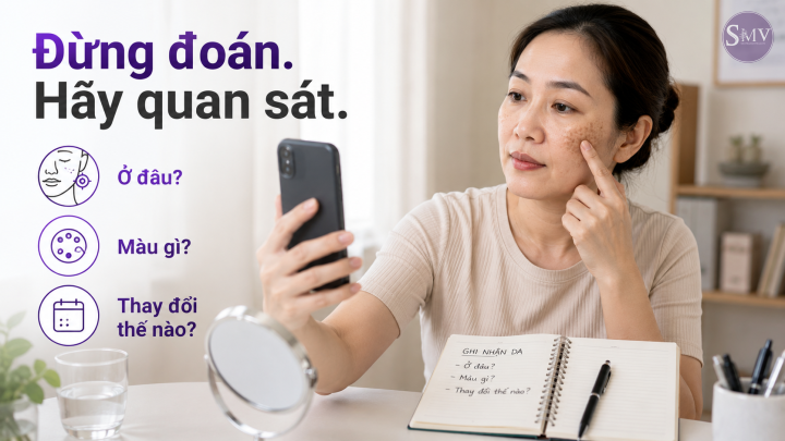 Đừng đoán. Hãy quan sát. Đừng đoán. Hãy quan sát.