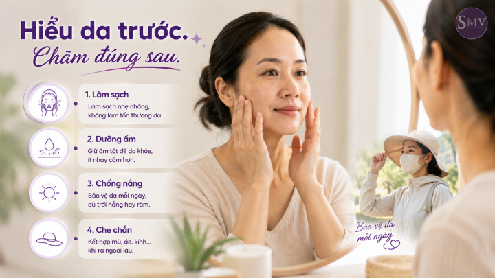 Hiểu da trước. Chăm đúng sau. Hiểu da trước. Chăm đúng sau.