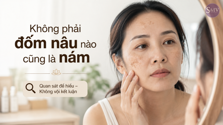 Không phải đốm nâu nào cũng là nám Không phải đốm nâu nào cũng là nám