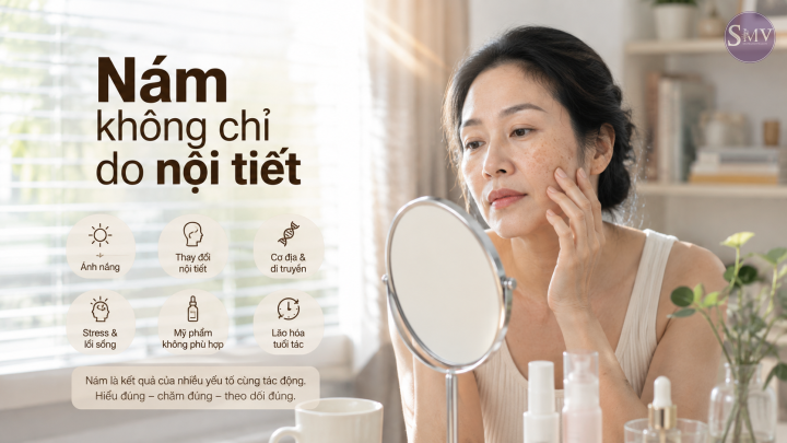 Nám không chỉ do nội tiết Nám không chỉ do nội tiết