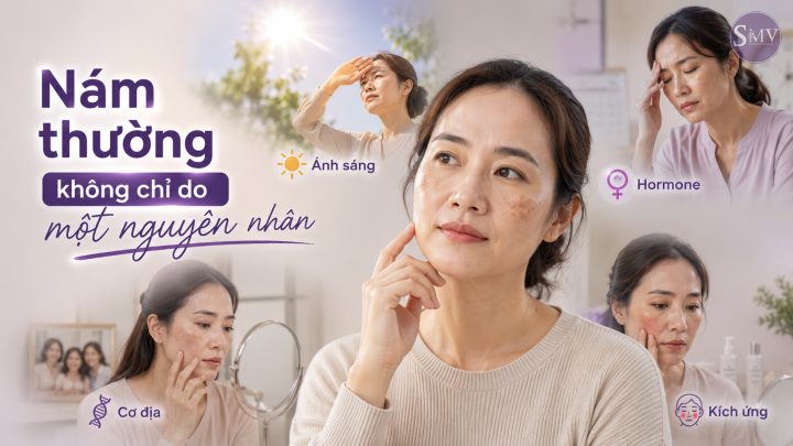 Nám thường không chỉ do một nguyên nhân Nám thường không chỉ do một nguyên nhân